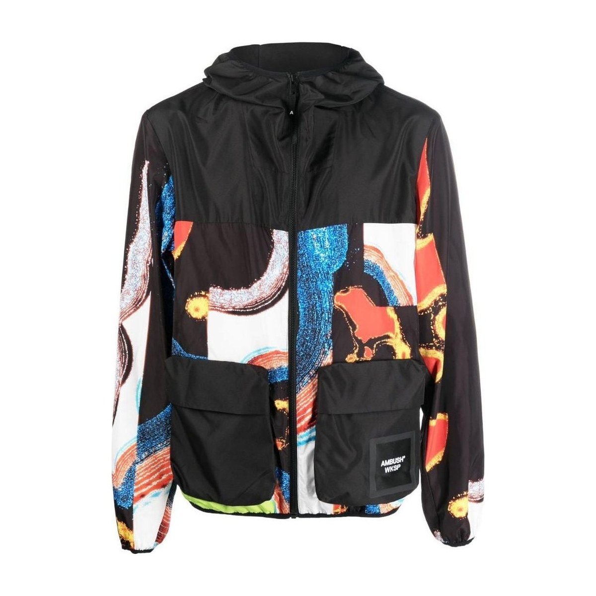 AMBUSH SS22 Abstract Patchwork Jacket Black