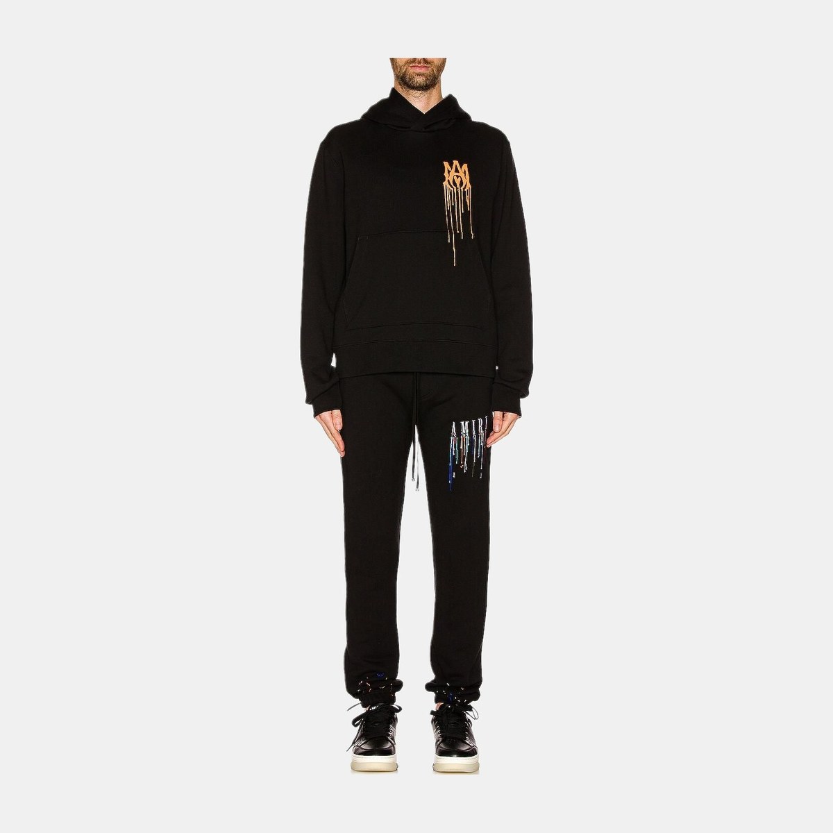 AMIRI Logo Print Jogger Pants Black