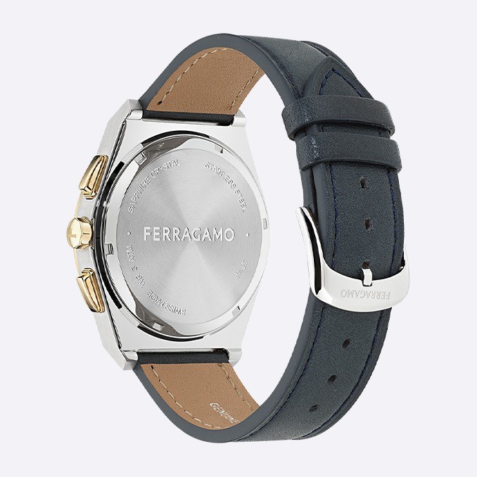 Ferragamo Quartz 42 Blue Dial