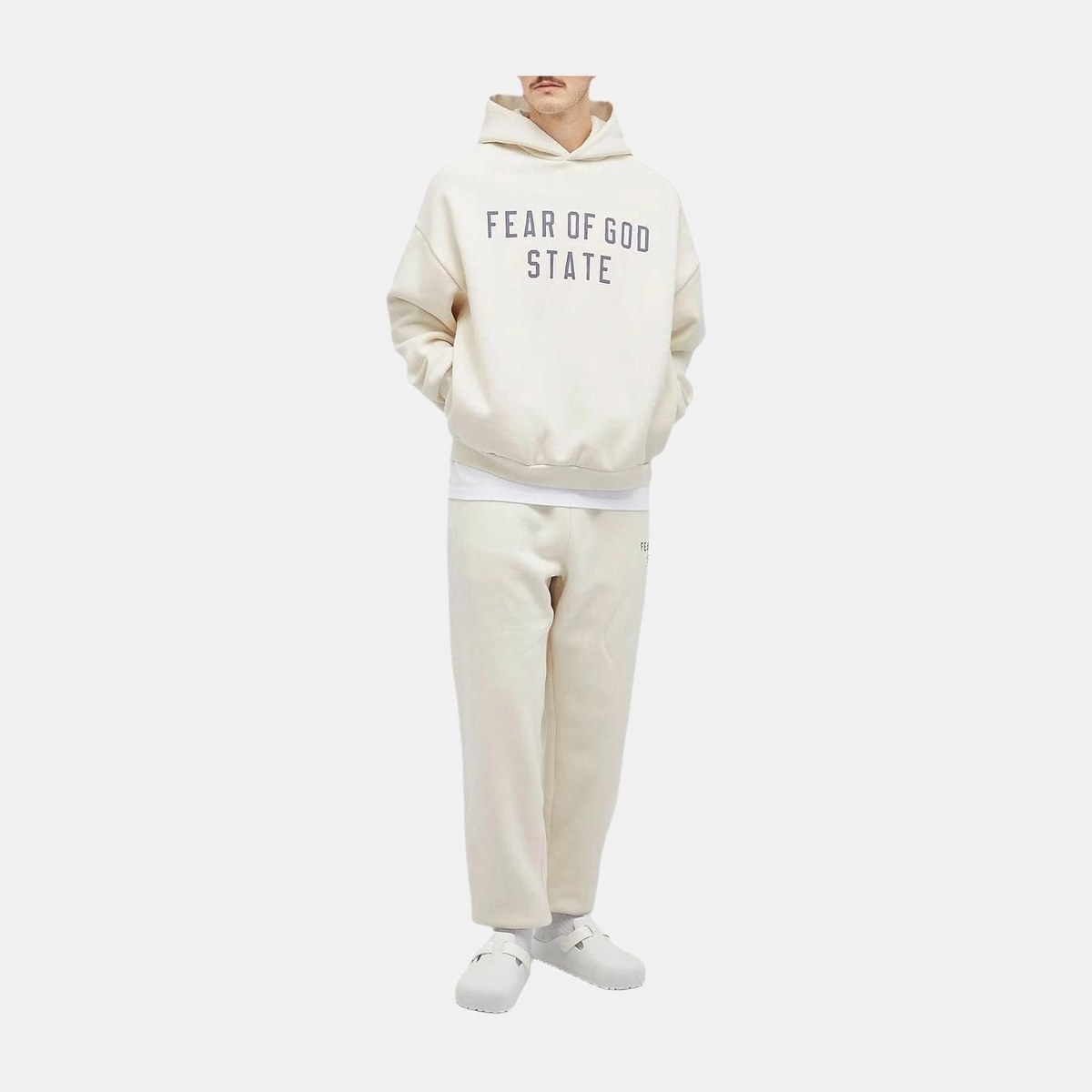 Fear of God Essentials Fleece Hoodie Ivory