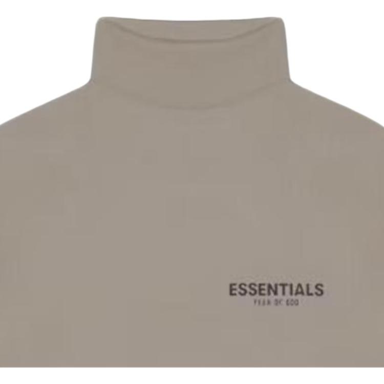 Fear of God Essentials Sage Mock Neck Sweatshirt Taupe