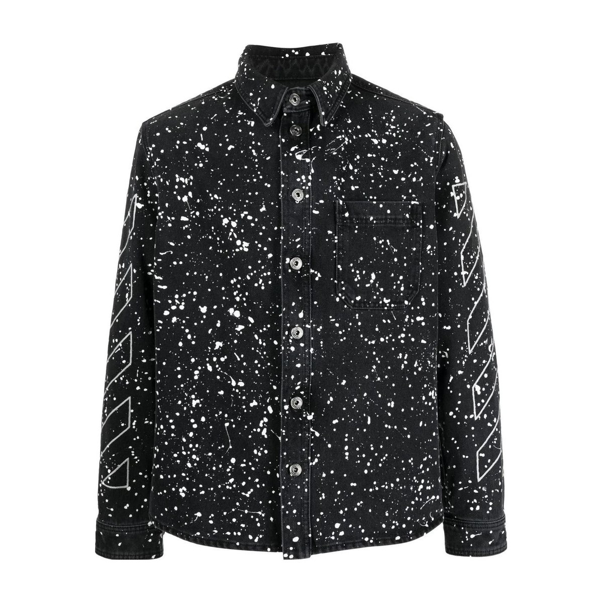 OFF-WHITE FW22 Twill Print Splatter Shirt