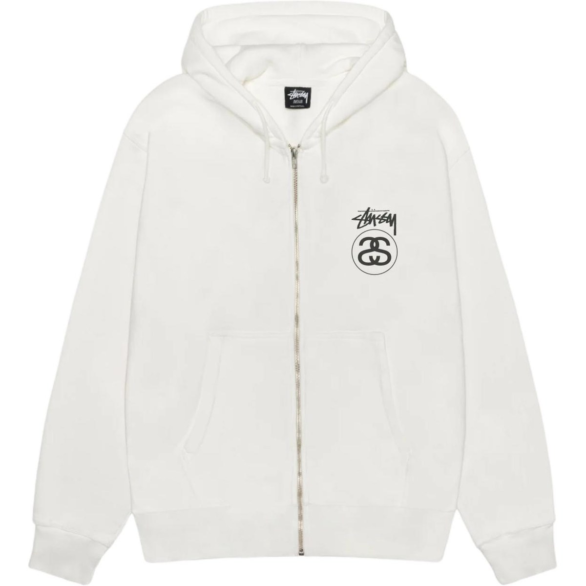 Stussy FW25 Stock Link Zip Hoodie Pigment Dyed