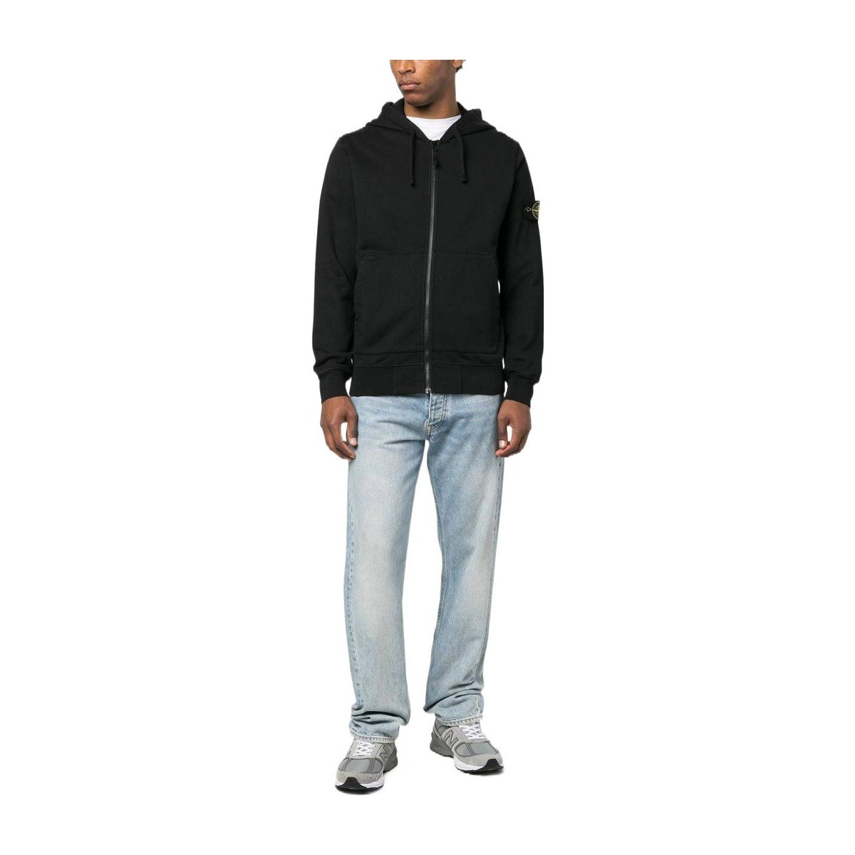 Stone Island SS23 Logo Hoodie Black