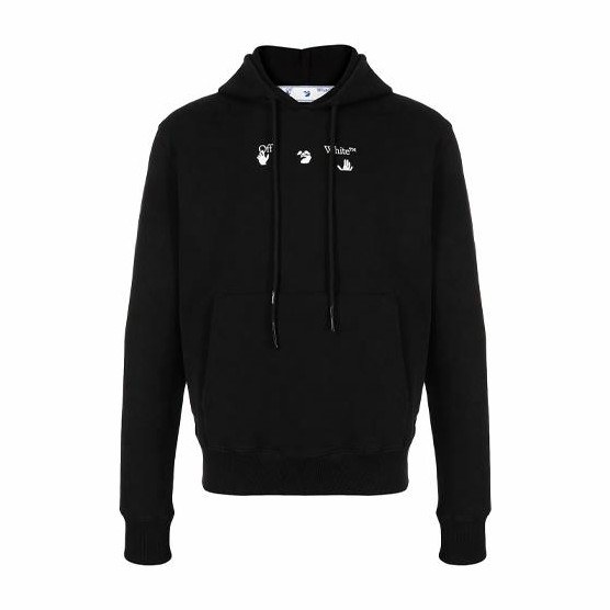 OFF-WHITE SS21 Printed Hoodie Black