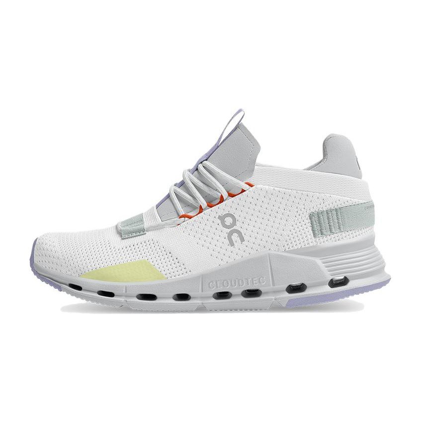 On Cloudnova White Glacier Grey