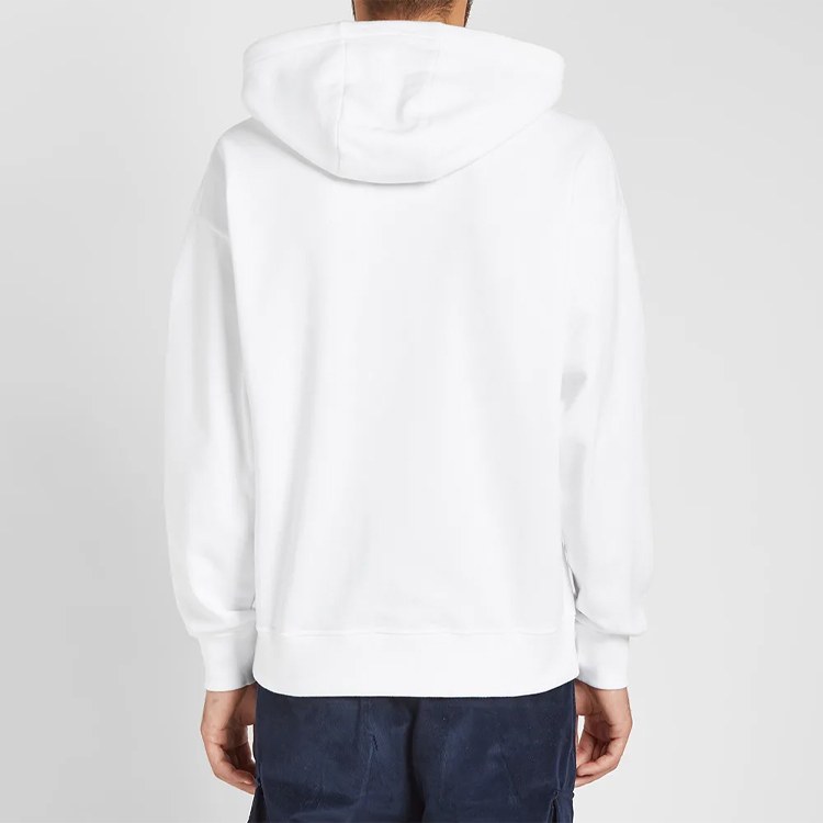 Moncler Logo Hoodie White