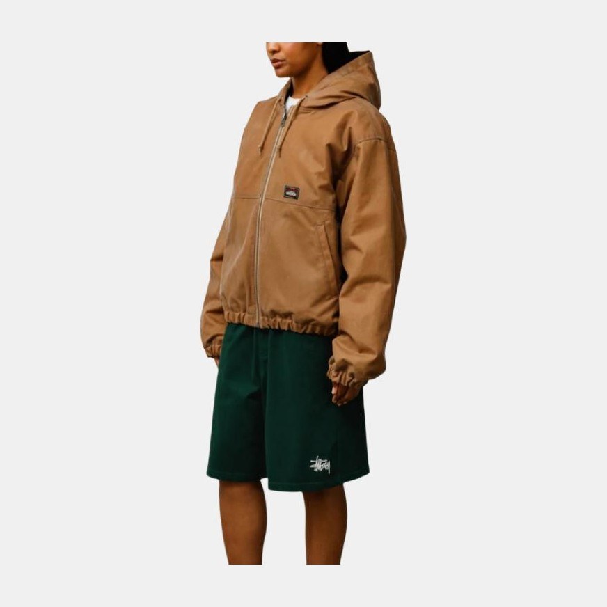 Stussy FW25 WAXED COTTON WORK JACKET logo