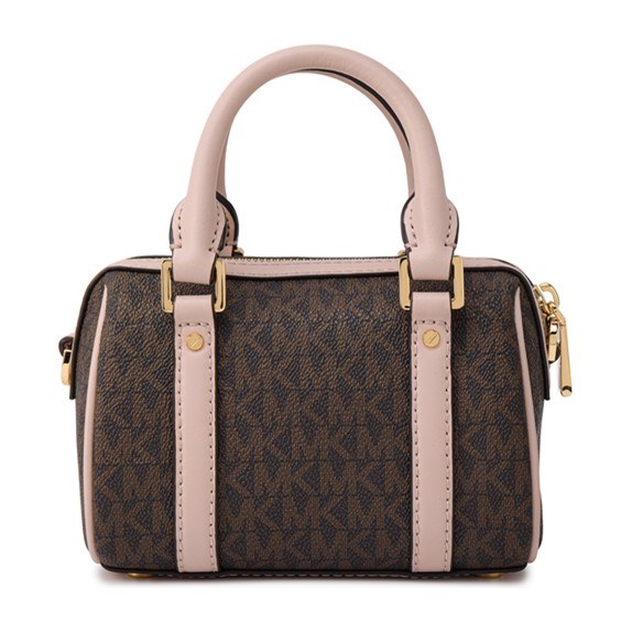 Michael Kors Bedford Boston Bag Brown Pink