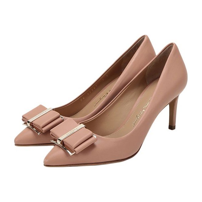 FERRAGAMO Zeri 70 Double Bow Pump