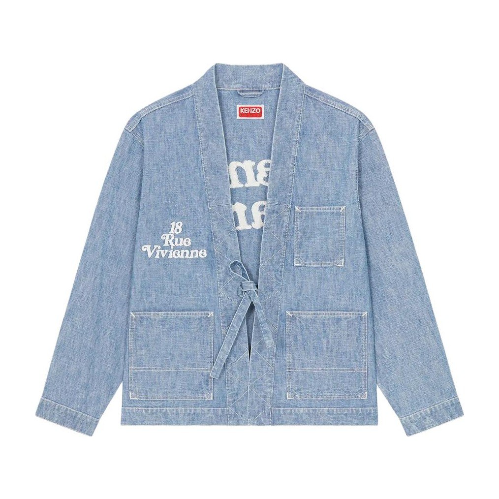 KENZO V-Neck Denim Jacket