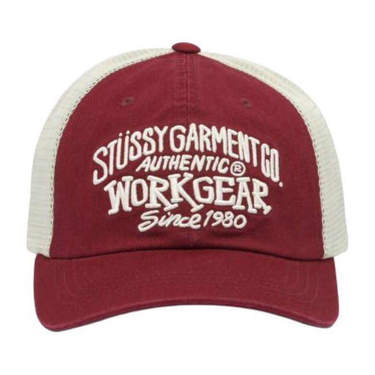 Stussy Embroidered Logo Cap Red
