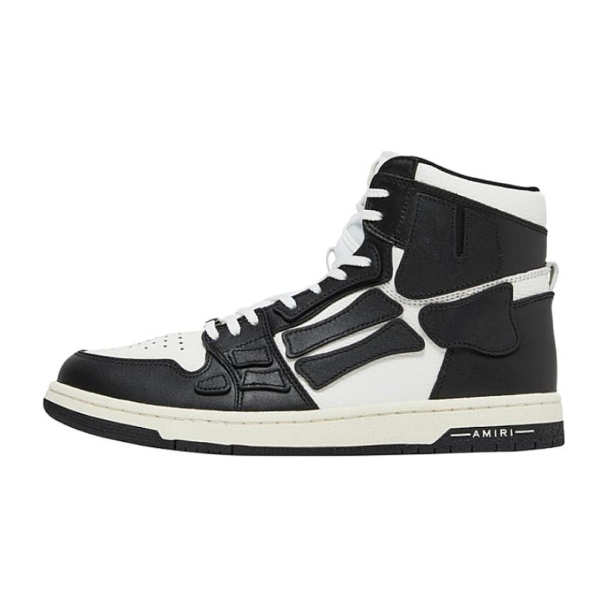AMIRI Skel-Toe Hi Black White