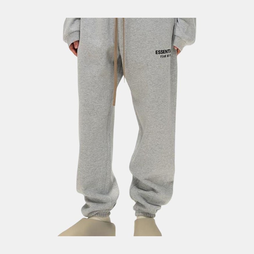 Fear of God Essentials FW24 Holiday Core Fleece Pants Light Mist Grey