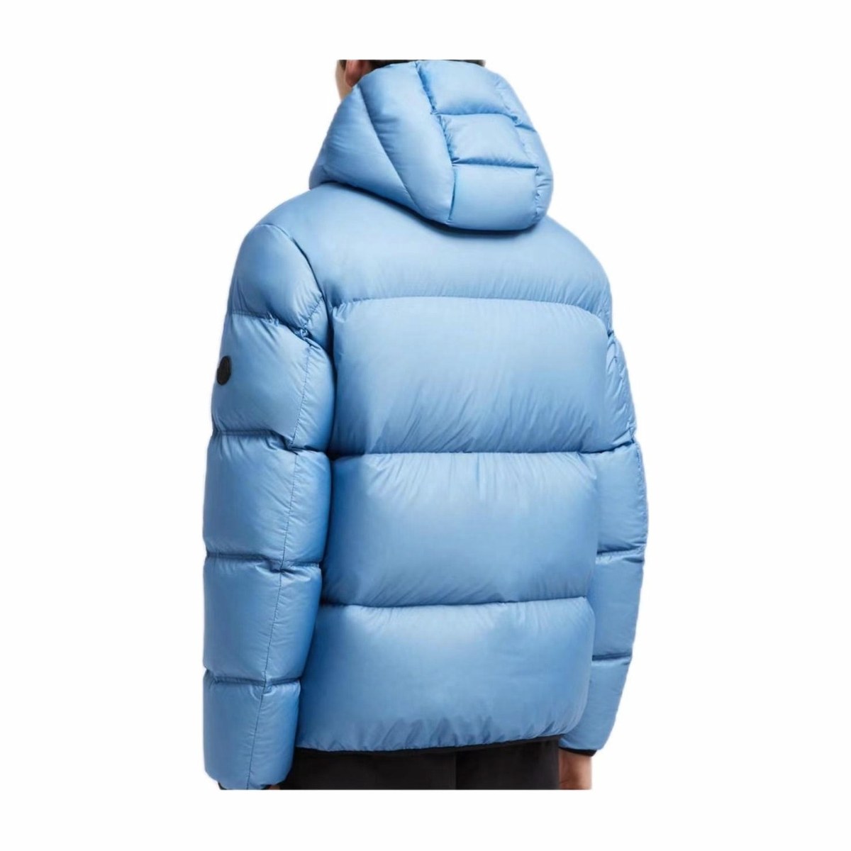 Moncler Hooded Zip Jacket Light Blue