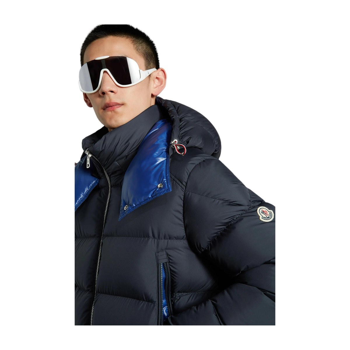 Moncler FW22 Hoodie Down Jacket Blue