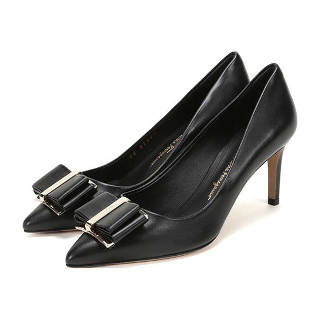 Ferragamo Zeri 70 Double Bow Pump