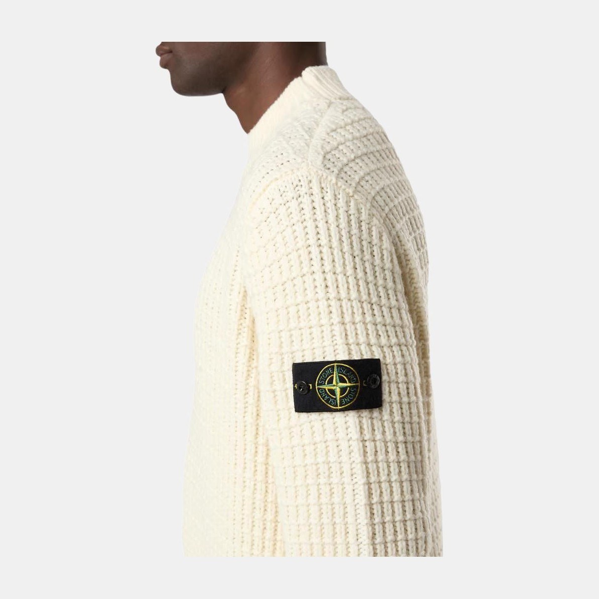 Stone Island Crew Neck Sweater Beige