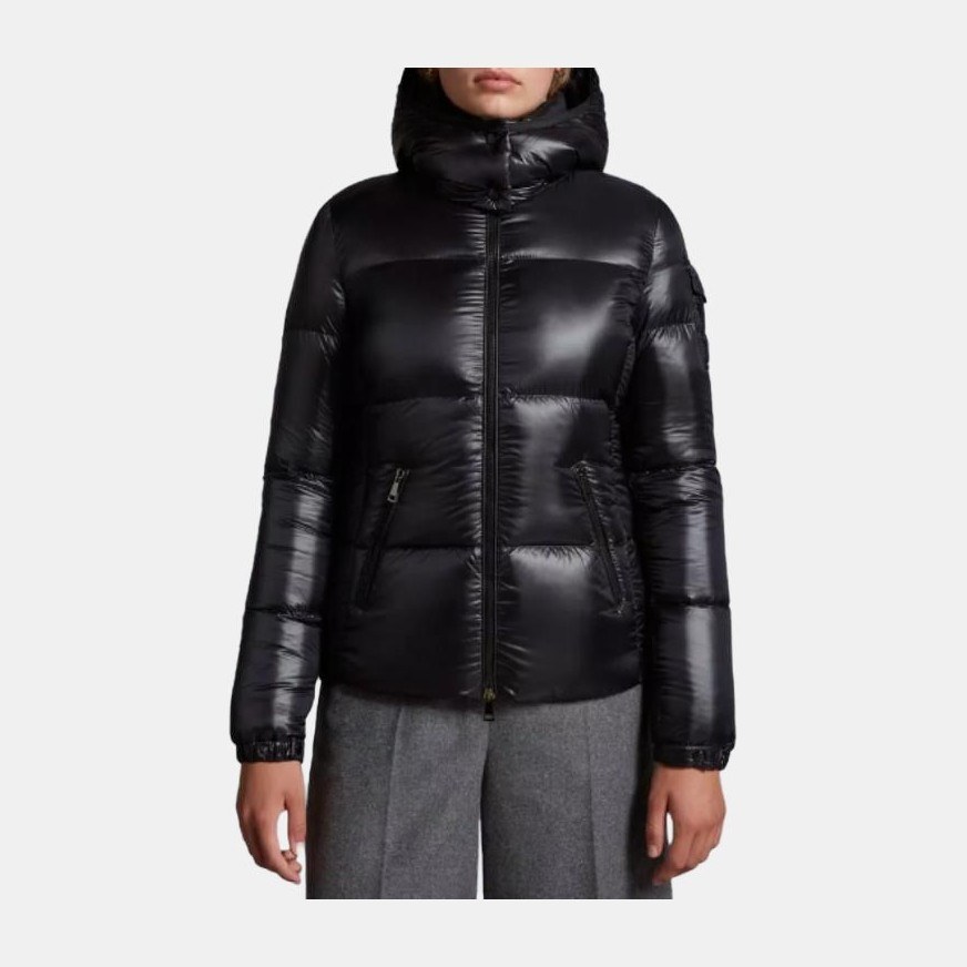 Moncler FW22 Quilted Short Hooded Down Jacket Black