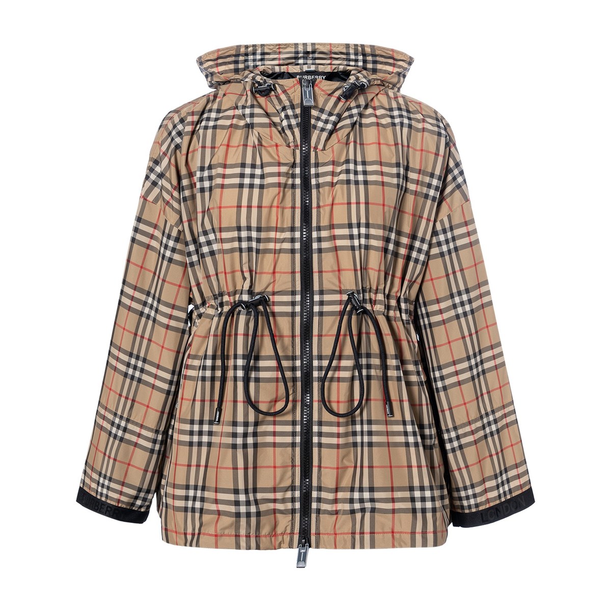 Burberry Classic Check Hoodie Jacket Khaki
