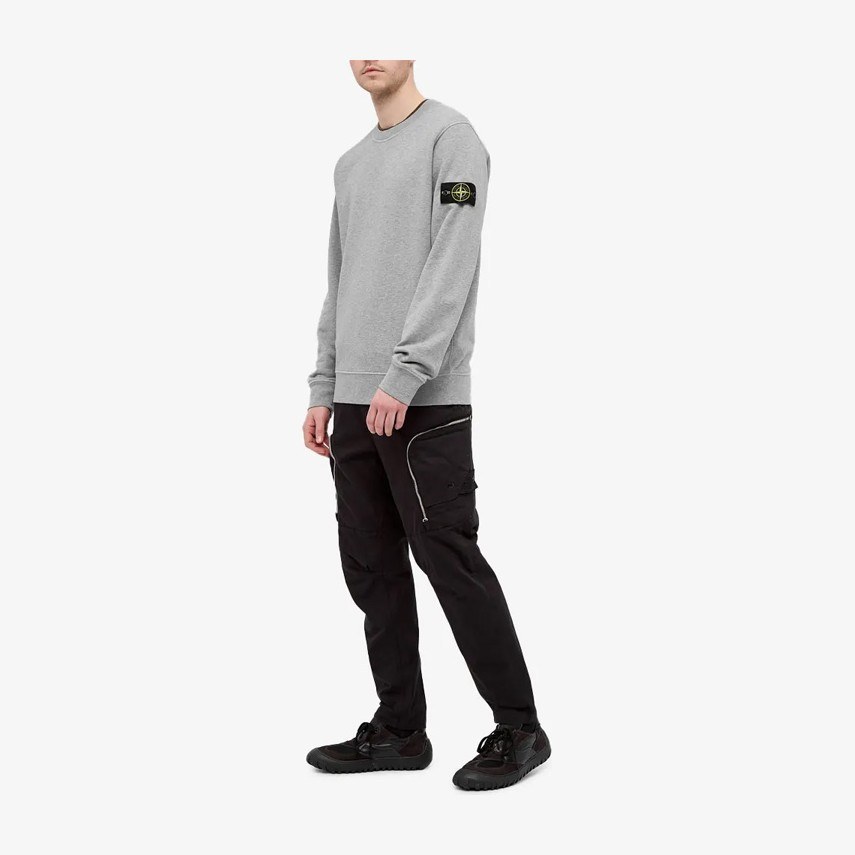 Stone Island Garment Dyed Crew Sweat Grey