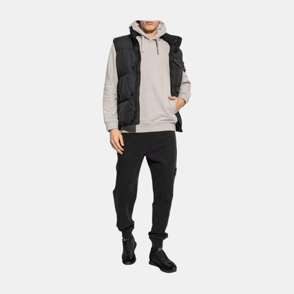 Stone Island Recycled Nylon Quilted Vest Black