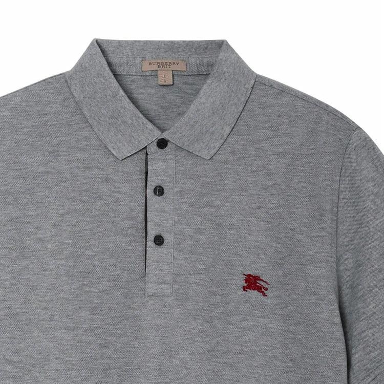 Burberry Polo Shirt Light Grey