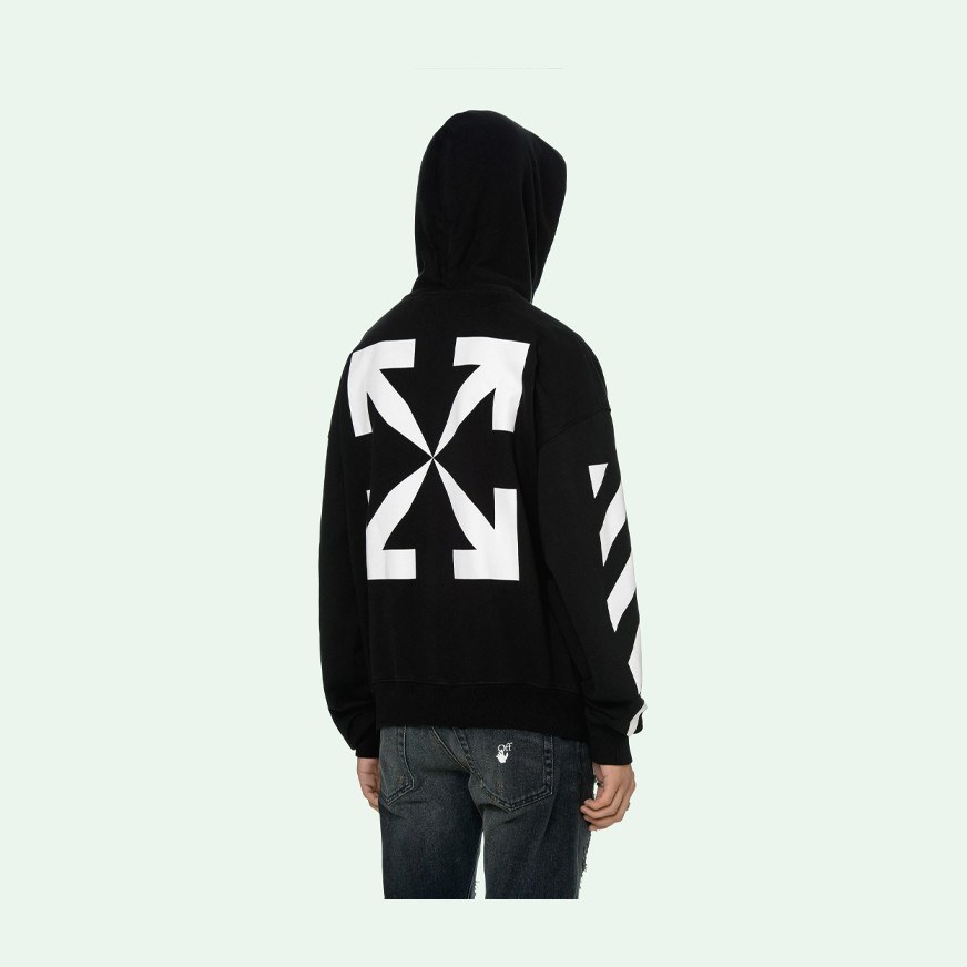 OFF-WHITE SS21 Mona Lisa Photo Print Sweatshirt Black
