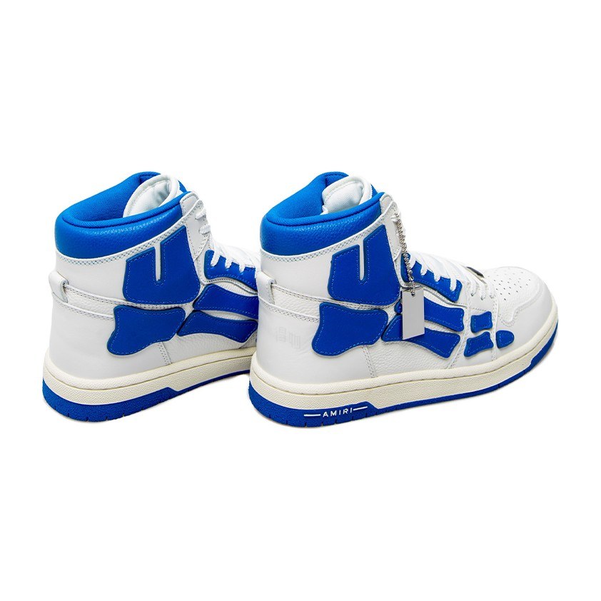 AMIRI Skel-Top Hi White Blue