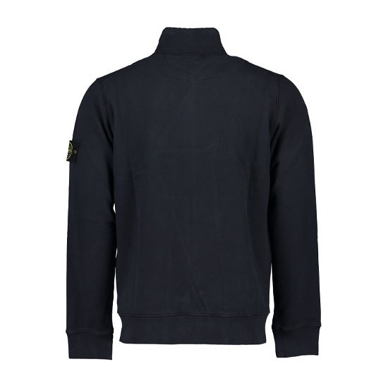Stone Island Logo Zip Jacket Navy