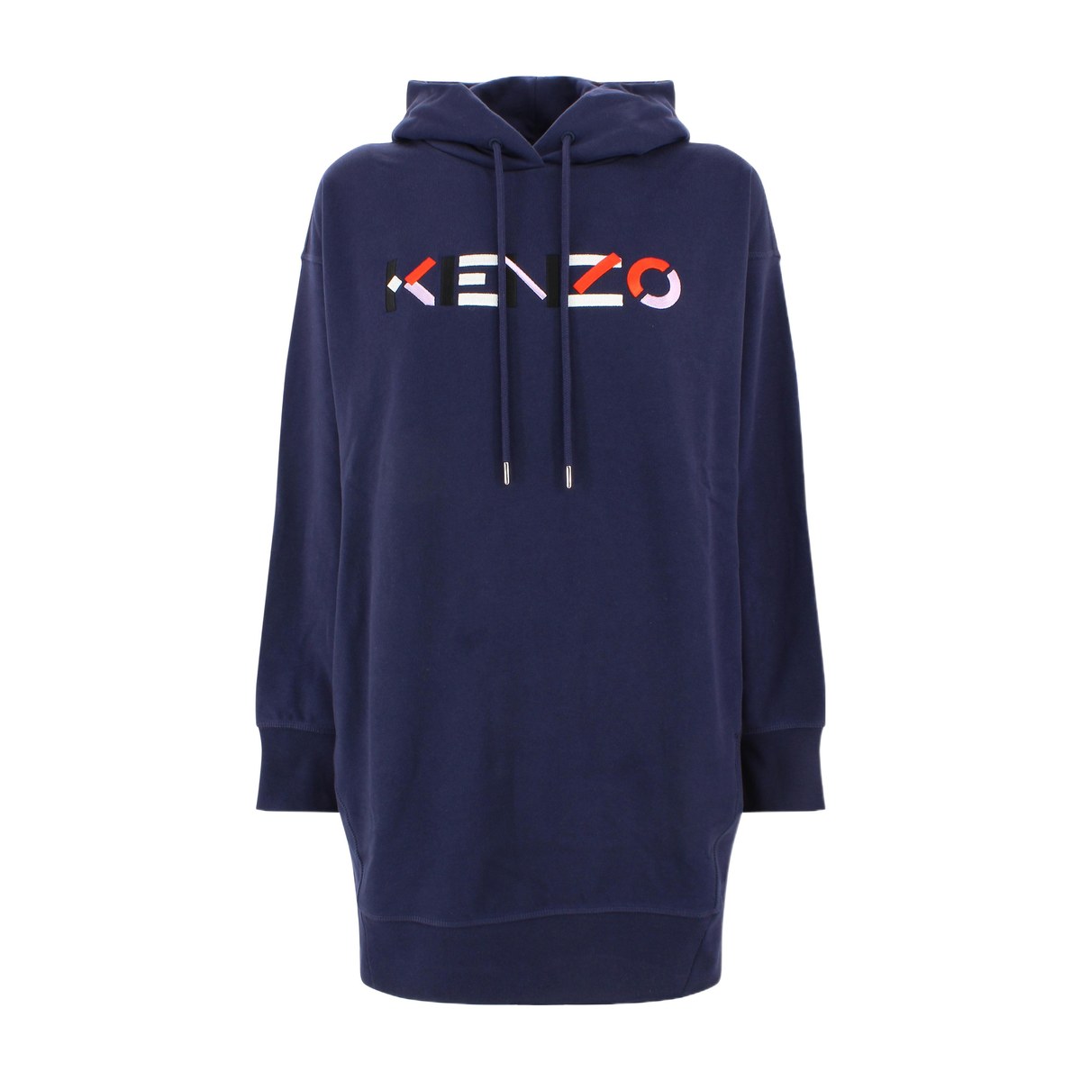 KENZO Logo Hoodie Dress Blue