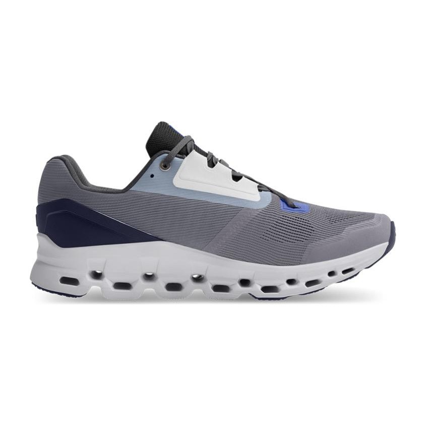 On Cloudstratus Fossil Grey Midnight Black