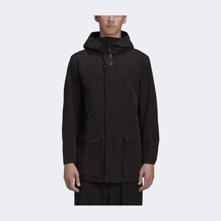 Y-3 Hooded Windbreaker Jacket Black