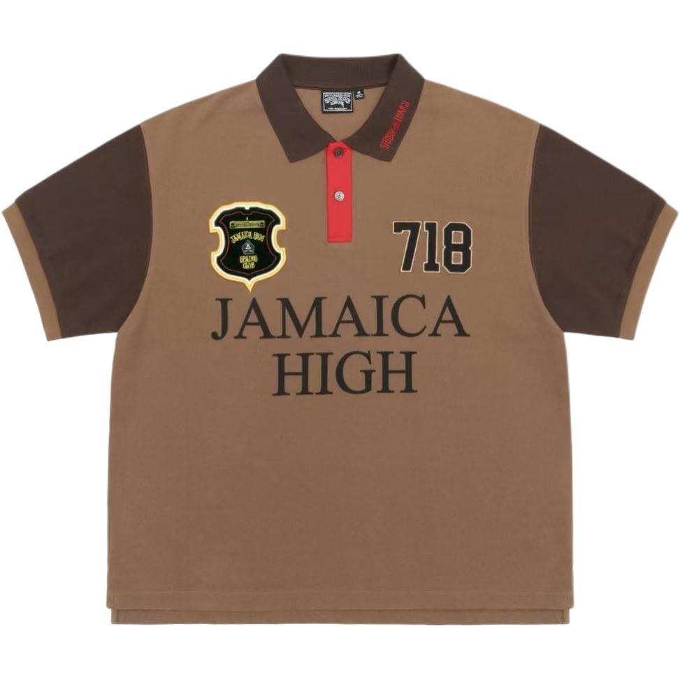 Stussy x Denim Tears SS25 Brown Polo