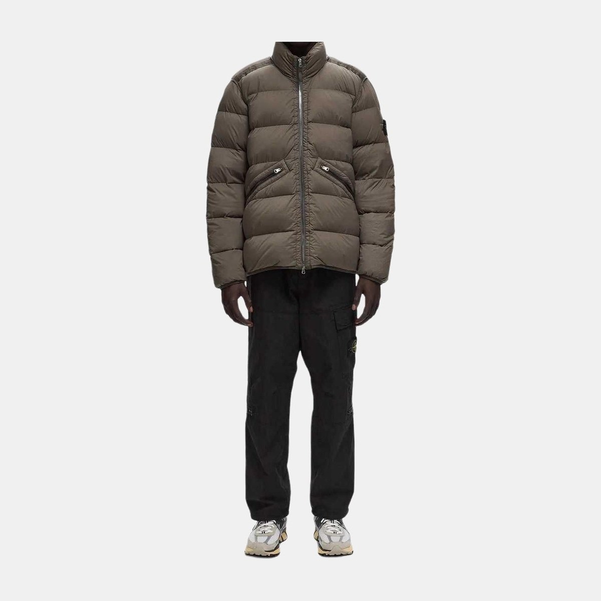 Stone Island FW24 Slim Zip Jacket Light Brown