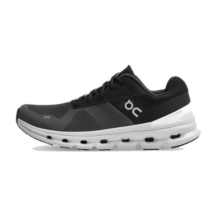 On Cloudrunner Black White