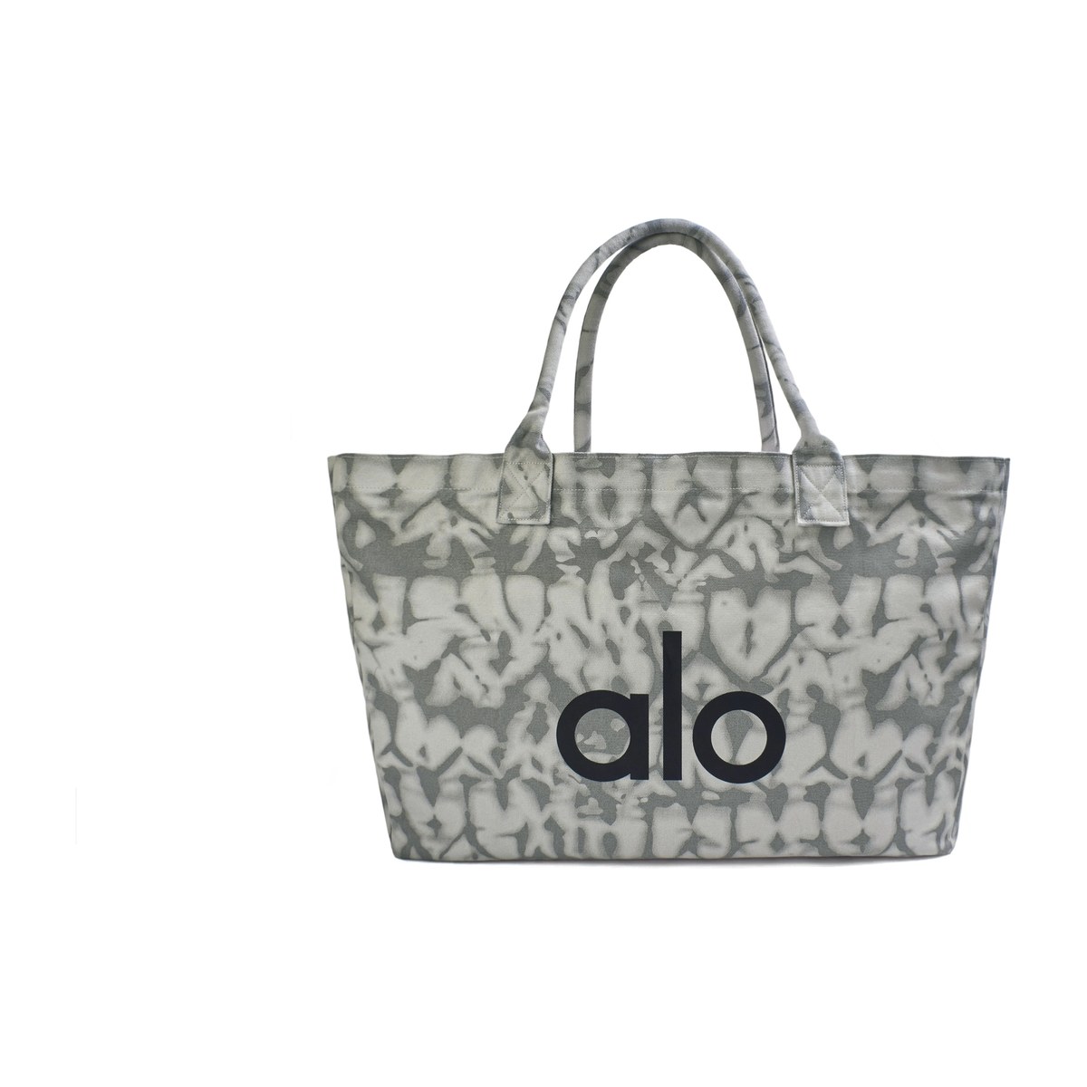 alo yoga Amber Graffiti Tote Bag Large Gray