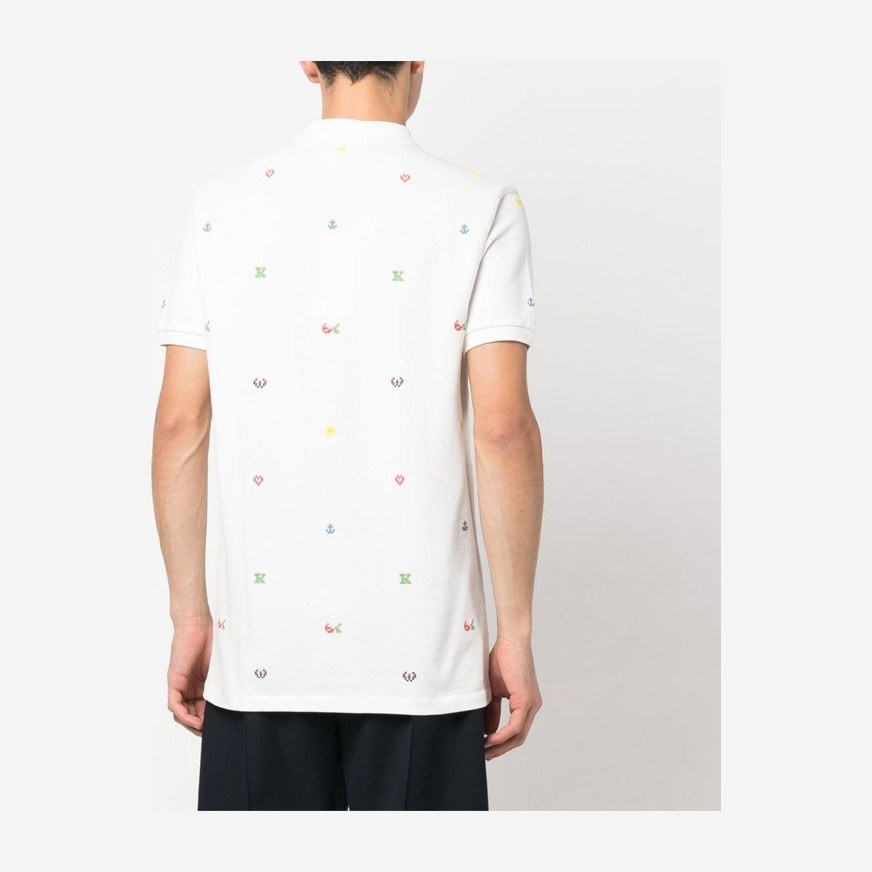 KENZO x Nigo Pixel Flower Polo White