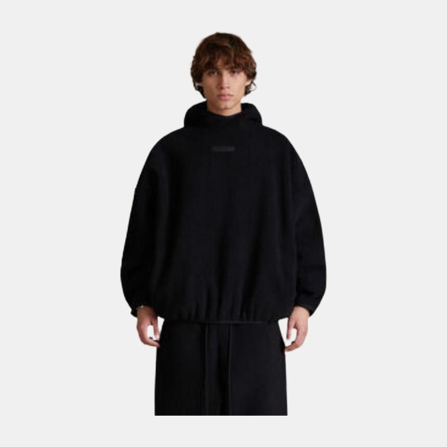 Fear of God Essentials Jet Black Pullover Hoodie