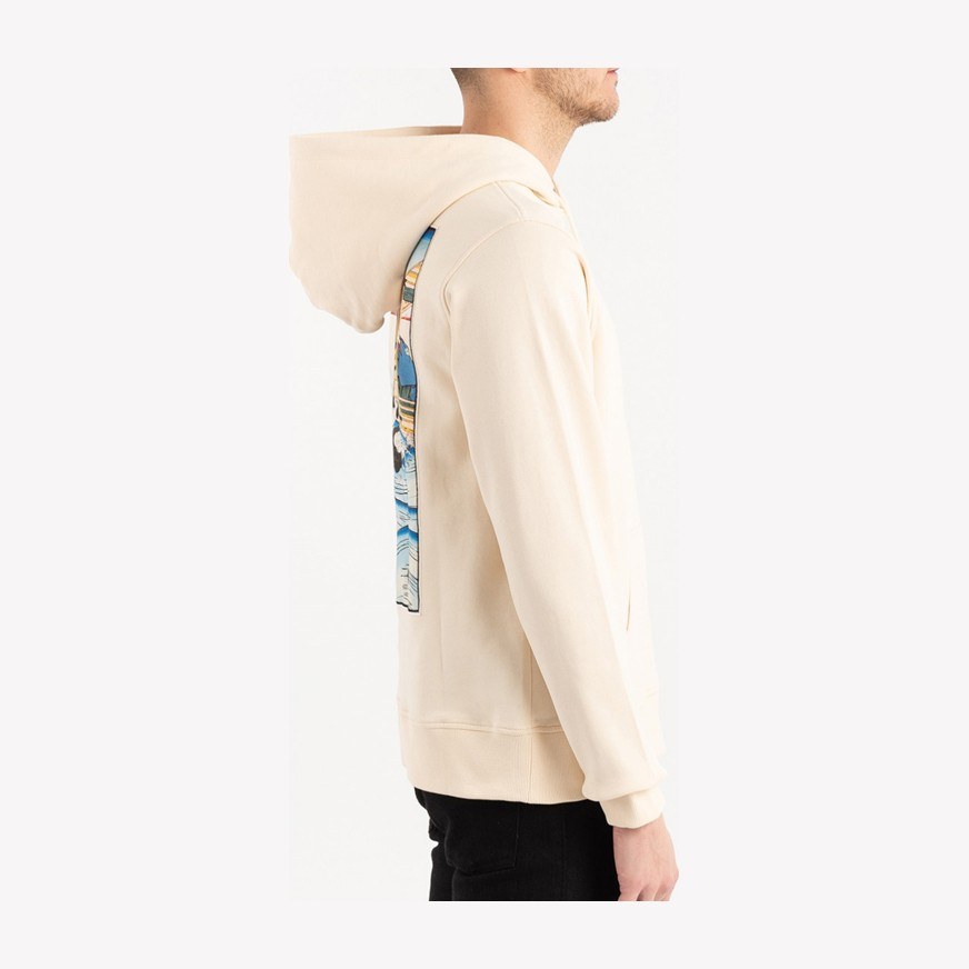 KENZO Japanese Illustration Hoodie Beige