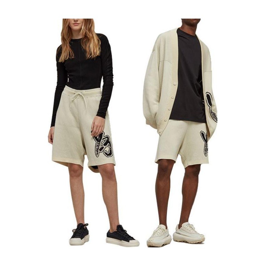 Y-3 Logo Shorts White