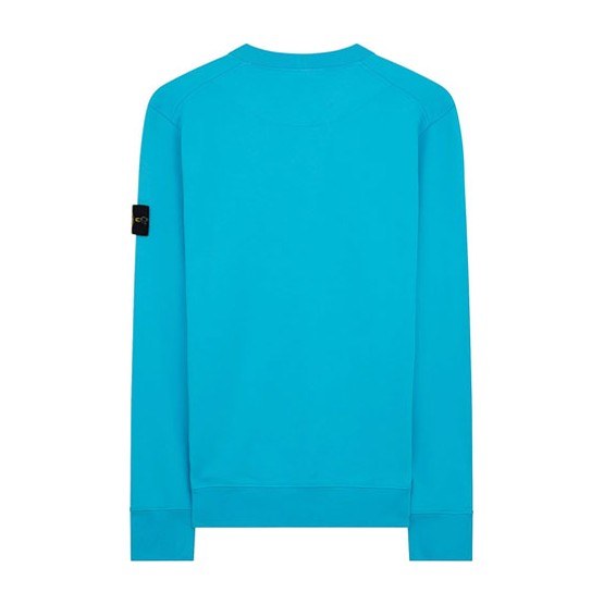 Stone Island Garment Dyed Crew Sweat Turquoise