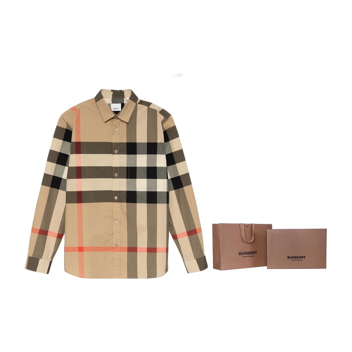 Burberry Check Long Sleeve Shirt