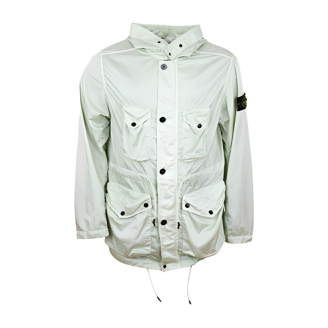 Stone Island SS21 Hooded Jacket Beige