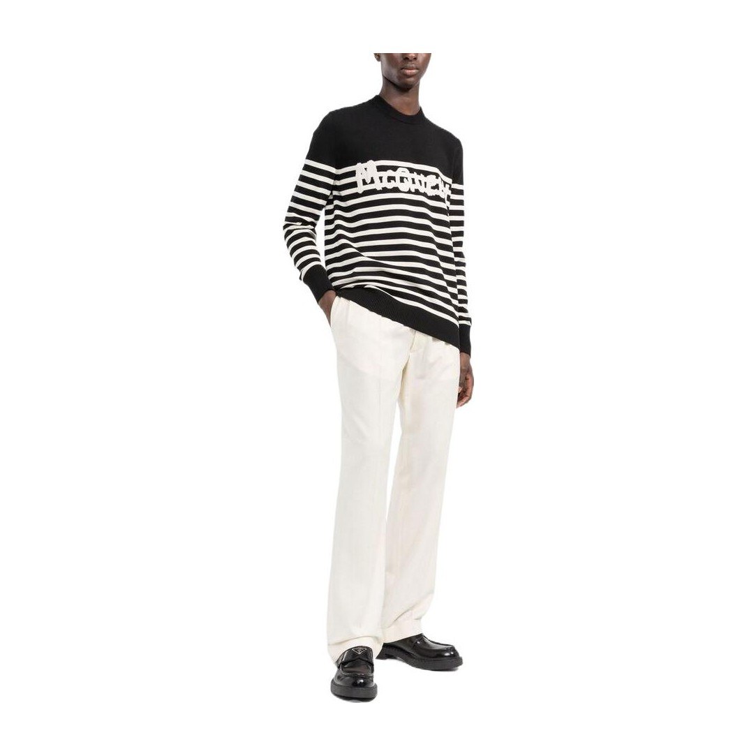 Alexander McQueen Logo Striped Sweater