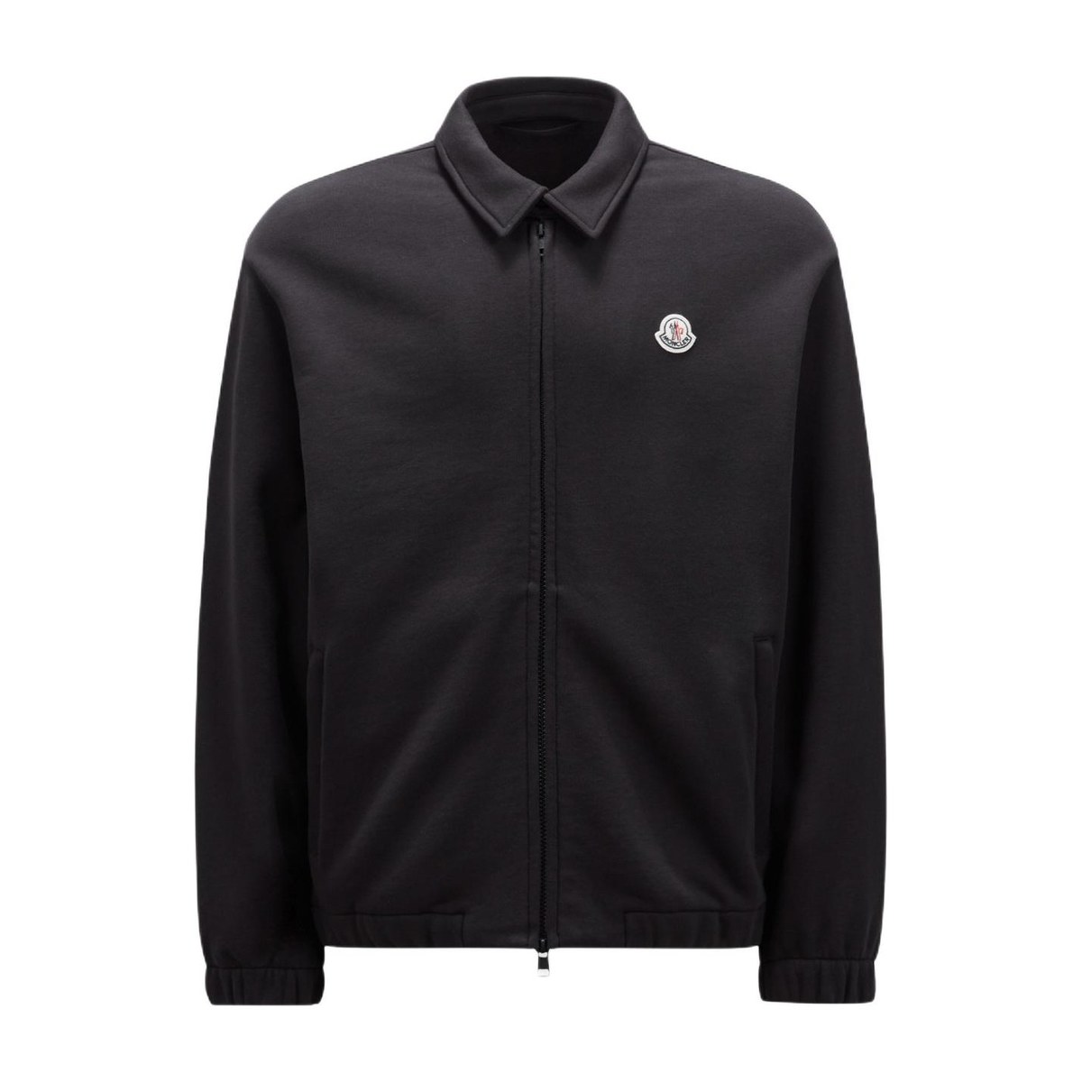 Moncler Fleece Zip Shirt Jacket Black