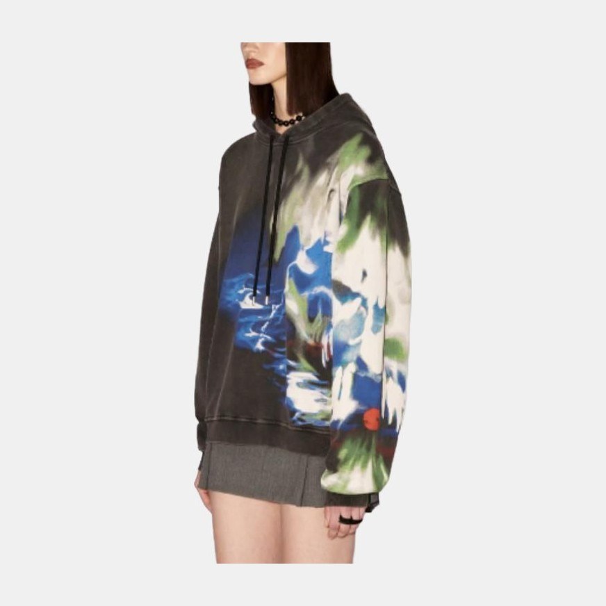 AMBUSH FW23 Printed Hoodie Black