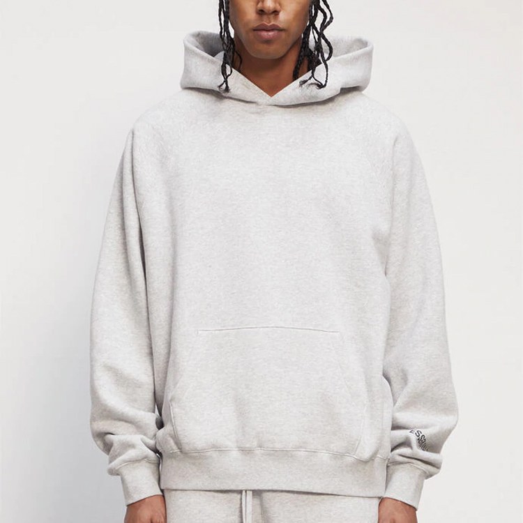 Fear of God Essentials FW20 Core Hoodie Heather Greylogo
