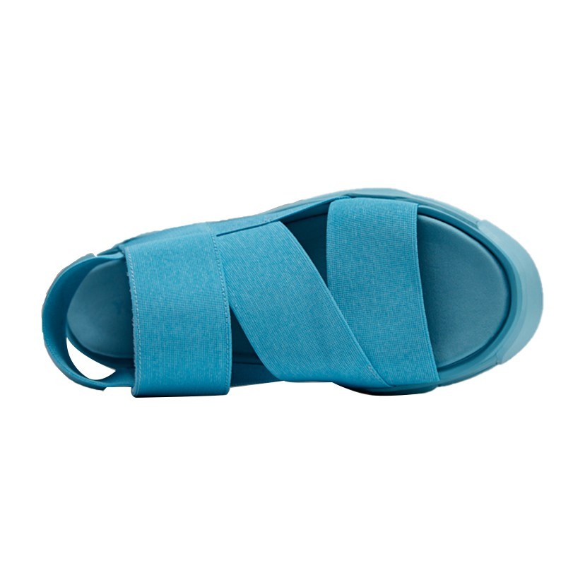 Y-3 Cross Strap Slides Blue
