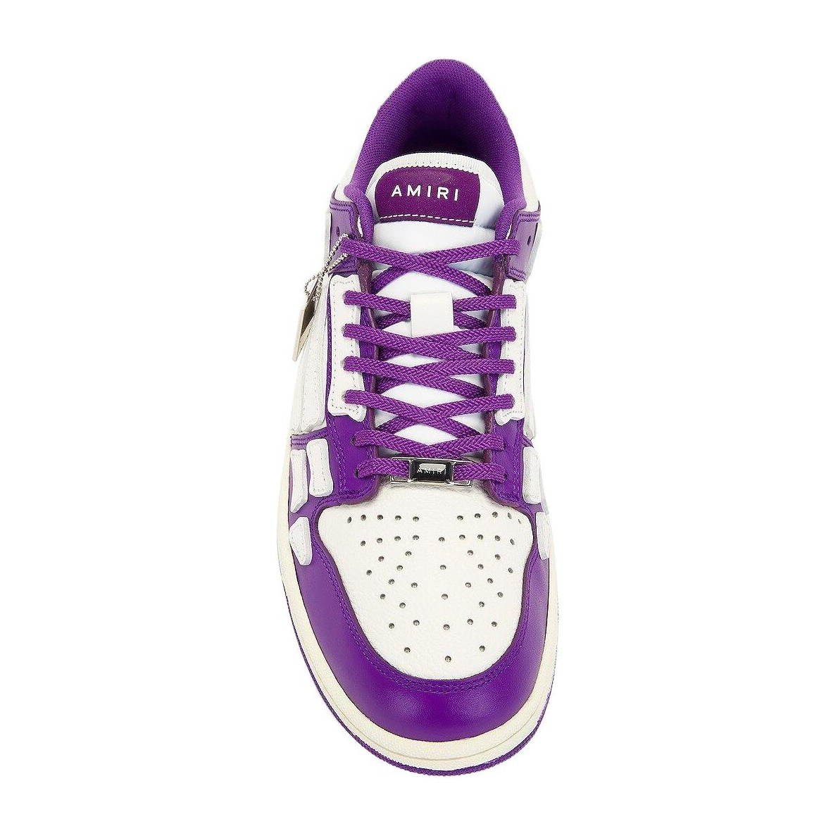 AMIRI Skel-Top Low White Purple